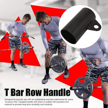 T Bar Row Handle Landmine Handle Attachment T-Bar Row Platform for Bent Over Exercise Home Gym Workout Exercise Machine Attachments T Bar Row Platform