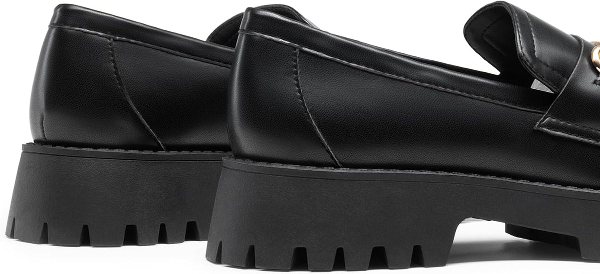DREAM PAIRS Platform Chunky Loafers for Women | Slip On Casual Dressy Business Shoes with Arch Support