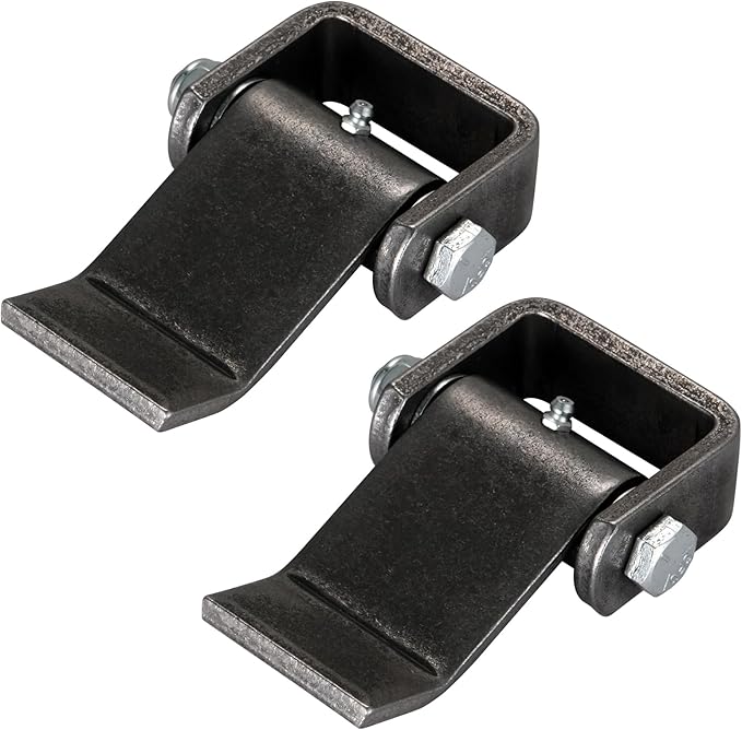 CZC AUTO Weld on Trailer Hinges with Grease Zerk, Heavy Duty Dump Trucks Gate Door Hinge, Strap Style Short Leaf, Pack of 2