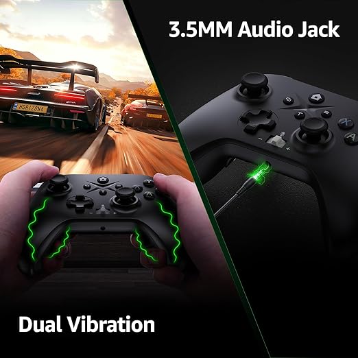 Wireless Controller for Xbox One, Gaming Controller with 2 back paddles, Support Turbo, Macro, Key Mapping, Compatible with Xbox OneAndroidIOSPCXbox One SX, Xbox Series SX