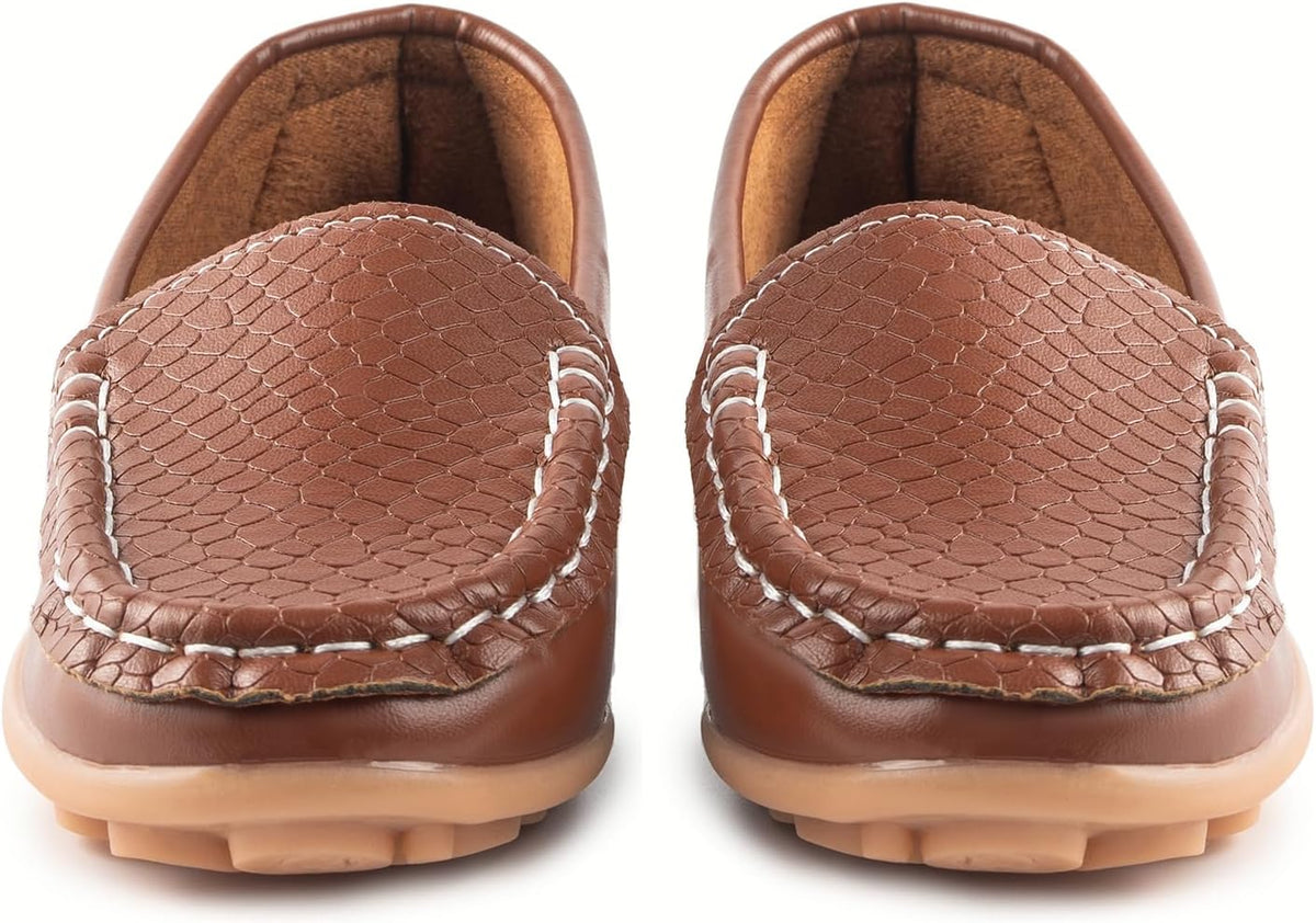 Boys Girls Loafers Dress Flats Slip-On Oxford Casual Moccasins School Walking Boat Shoes(Toddler/Little Kid/Big Kid)