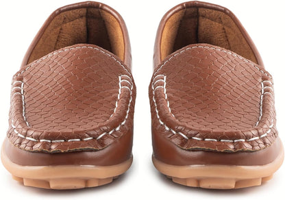 Boys Girls Loafers Dress Flats Slip-On Oxford Casual Moccasins School Walking Boat Shoes(Toddler/Little Kid/Big Kid)