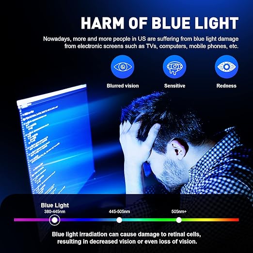 Blue Light Blocking Glasses Vintage Half Frame UV Clear Lens Anti Eyestrain Computer Gaming Glasses for Women Men