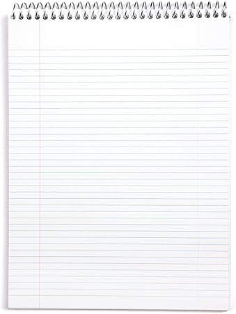Mintra Office TOP BOUND Durable Spiral Notebooks (Teal, Purple, White, College Ruled 3pk)