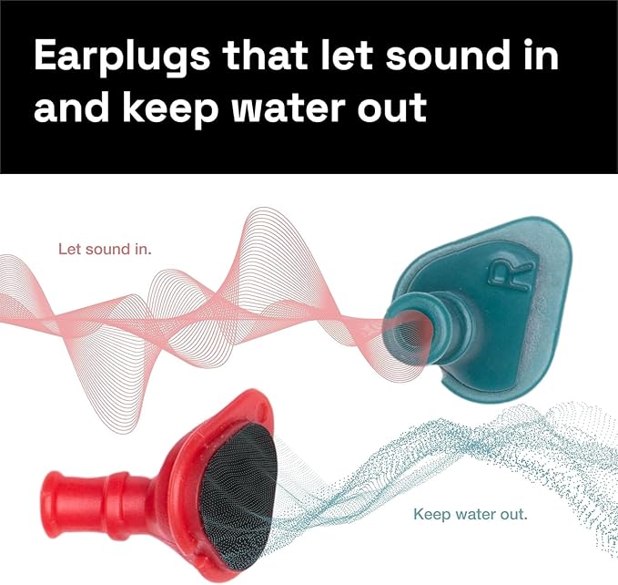 Creatures of Leisure Surf Ears Junior 2.0 Water Out Sound in Ear Plugs Green