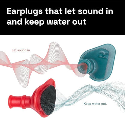 Creatures of Leisure Surf Ears Junior 2.0 Water Out Sound in Ear Plugs Green