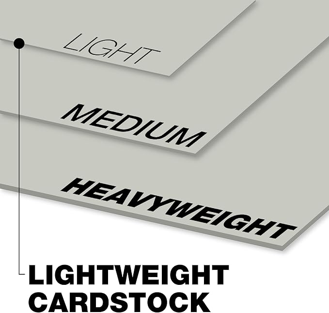 Springhill 8.5” x 11” Gray Colored Cardstock Paper, 67lb Vellum Bristol, 147gsm, 250 Sheets (1 Ream) – Premium Lightweight Cardstock, Vellum Printer Paper with Textured Finish – 066000R