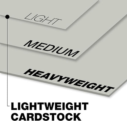 Springhill 8.5” x 11” Gray Colored Cardstock Paper, 67lb Vellum Bristol, 147gsm, 250 Sheets (1 Ream) – Premium Lightweight Cardstock, Vellum Printer Paper with Textured Finish – 066000R