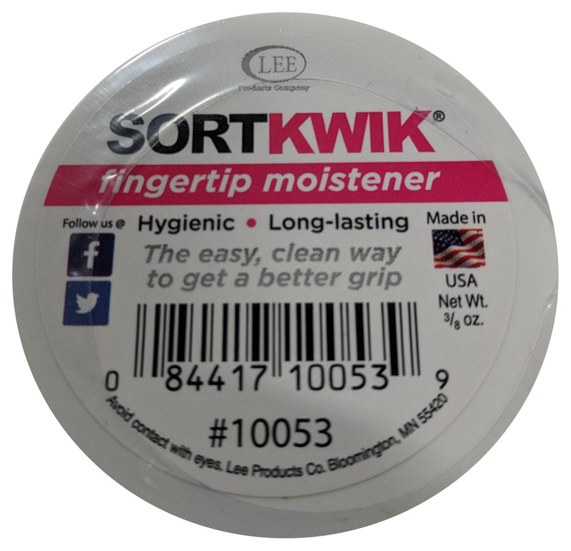 Lee Sortkwik™ Fingertip Moistener,50% Recycled, 0.63 Oz, Pink, Pack Of 3