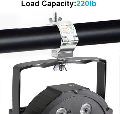 GBGS 20 Pack 2"Truss Clamp,DJ Stage Lighting Clamps, TUV Certified, Max Load 220lbs,Silver F34 O Clamps