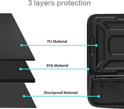 MOSISO Laptop Shoulder Bag Compatible with MacBook Pro 16 inch 2023-2021 M3 A2991 M2 A2780 M1 A2485 / Compatible with MacBook Pro 16 inch A2141, Waterproof Shockproof Carrying Case Bag, Black