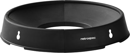 Retrospec Exercise Ball Base - Versatile Yoga and Pilates Accessory, Fits 45, 55, 65, 75cm Balls, Durable ABS Plastic Construction