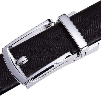 Dubulle Men's Belt Ratchet Buckle Business Replaceable Only 1 38 Slide Buckle 35mm Party Business Gift