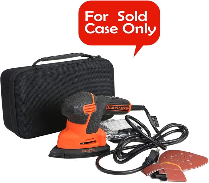 khanka Hard Storage Case replacement for BLACKDECKER Mouse Detail Sander (BDEMS600)