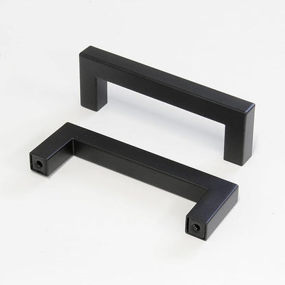 RCH Hardware HD-SS128-96 Hollow Stainless Steel Modern Cabinet Drawer Handle Pull, 3 3/4 Inch, Black (2 Pack)