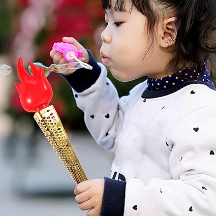 Plastic Toy, Artificial Torch Toy, Fun Torch Toy, Fun Torch Prop, for School Cosplay Medieval Luau Party Sports Competition No Battery