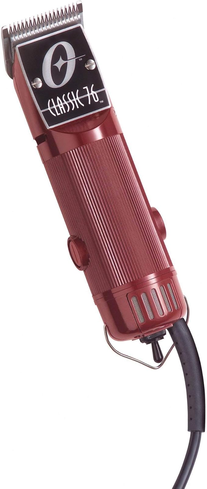 Oster Professional Hair Clippers, Classic 76 for Barbers and Hair Cutting with Detachable Blade, Burgundy
