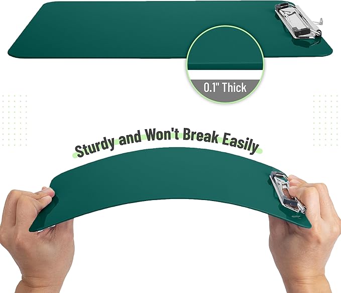Mr. Pen- Plastic Clipboard, 12.5 x 9, Dark Green Clipboards for Kids  Adults, Clipboards Plastic, Clip Board, Teacher Clipboard