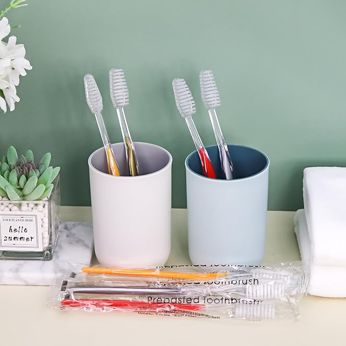 20pcs Prepasted Disposable Toothbrushes Bulk Individually Wrapped Pre Pasted Soft Bristle Tooth Brush Set Travel Toothbrushes for Homeless Gift Hotel Camping Travel