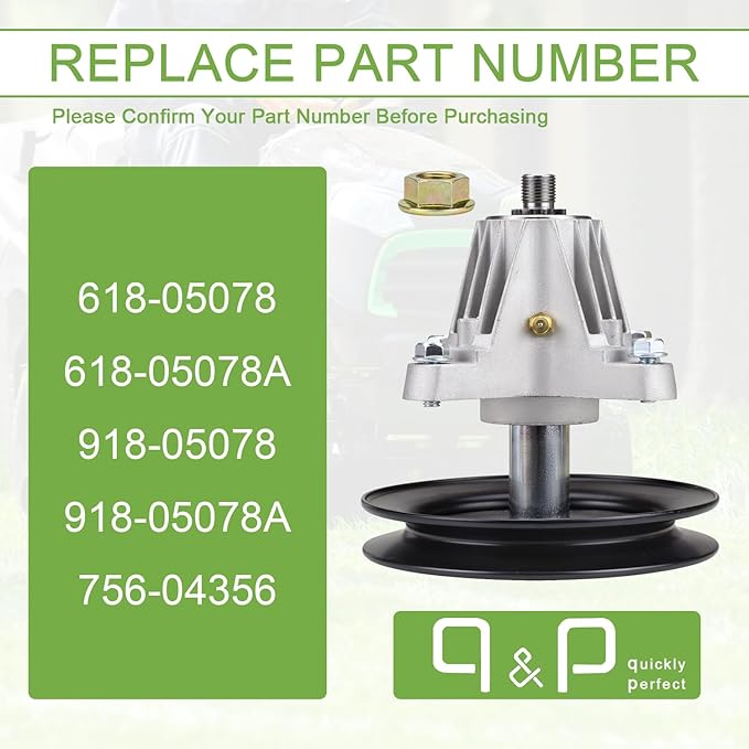 qp 918-04889 Spindle Assembly Bracket Replaces 918-04889A 918-04822A 618-04822A 618-04950. Fits LTX1040 Tractor (2010  After) 13AX90AS010 13RX90AS056 13AX90AS009 13WX90AS010 13WX90AS009