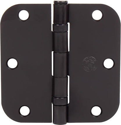 Stone Harbor Hardware 3-12" Ball-Bearing Door Hinges, 58" Radius Corner, Oil-Rubbed Bronze, 3-Pack