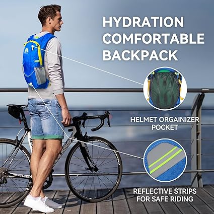 Hydration Pack,Hydration Backpack with 2L Hydration Bladder Lightweight Running Water Backpack for Women Men