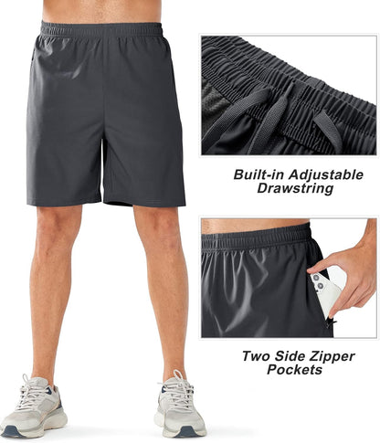 NORTHYARD Men's Athletic Running Shorts Quick Dry Workout Shorts Lightweight Sports Gym Basketball 7"/ 9"/ 5" Tennis Hiking
