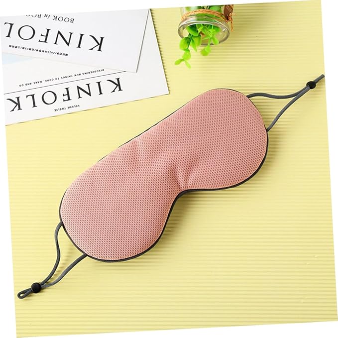 Sleep Eye Mask Breathable Ice Silk HotPerfect for Travel Home Hotel Adjustable Strap (Root Light Grey)