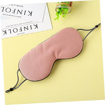Sleep Eye Mask Breathable Ice Silk HotPerfect for Travel Home Hotel Adjustable Strap (Root Light Grey)