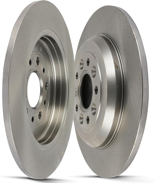 SCITOO Disc Brake Rotors Kits 54125 Rear Solid Rotors Fit For Ford For Edge 2011-2014,For Ford For Explorer 2011-2018,For Ford For Five Hundred 2005-2007,For Ford For Flex 2009-2019