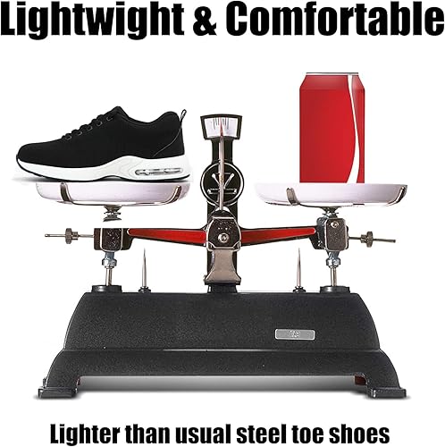 GUYISA Steel Toe Shoes for Safety Air Cushion Lightweight Sneakers Slip Resistant Industrial and Construction Work Shoes