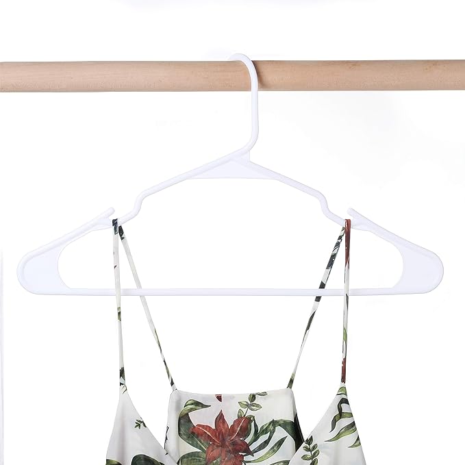 Mr. Pen 10 Pack White Plastic Clothes Hangers - Shirt Hangers for Closet