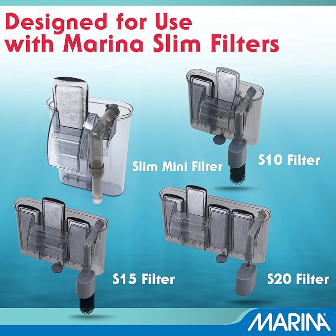 Marina Slim Filter Carbon Plus Ceramic Cartridge, (3 Pack) , 3 Cartridges each, White