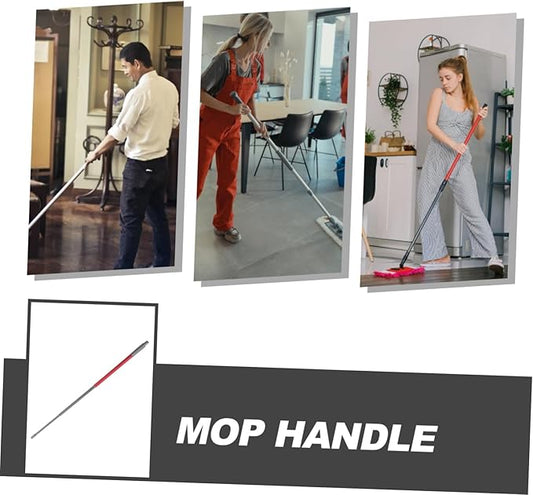 Telescopic Mop Rod Replacement Handle for Mops Strong Iron Pole Comfort Grip