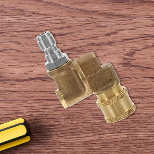 Milisten Quick Connect Adapter for Pressure Washers High Pressure Washer Nozzle Connector Multi-Angle Quick Connect Fitting