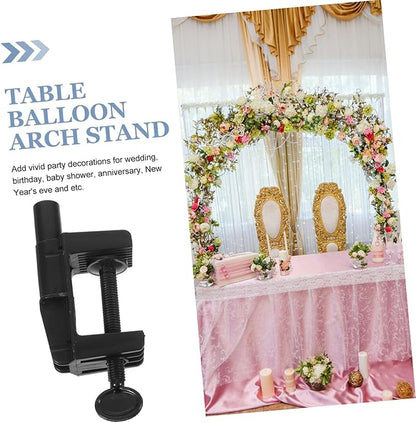 2pcs Removable Balloon Arch Support Kit Portable Tabletop Stand for Wedding Birthday and Party Decorations Stylish and Durable Clamp for Easy Assembly and Reuse