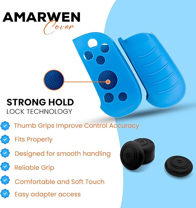 Silicone Grip Case Cover  Thumb caps for Backbone One Controller - Ergonomic and Protective Sleeve Skin Shell for an Enhanced Experience, Stronger Hold and Thicker Grip for LIGHTNING VERSION