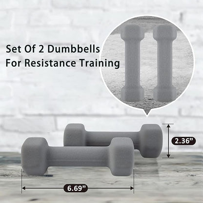 Saorzon Dumbbells Set of 2 Exercise Fitness Dumbbell for Home Gym Free Weights Hand Hex Dumb Bells