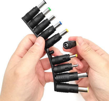 Quacc 10pcs DC Connector Jack Power Socket Universal DC Barrel Jack Adapter Compatible for Lenovo, Dell, HP, Asus, Acer, Toshiba, Sony Laptop Charger Power Supply Plug (5.5 x 2.1mm)