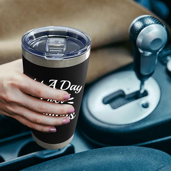 Tumbler Personalized Tumbler Not A Day Over Fabulous Tumbler Insulated Stainless Tumbler with Lids and Straws Christmas Gift for Women for Home, AllBlack9