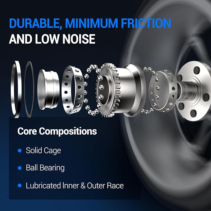 Autoround 515143 Front RWD Wheel Bearing and Hub Assembly Compatible with 2011-2014 Ford Expedition F-150, 2011-2014 Lincoln Navigator, 6 Lug wABS