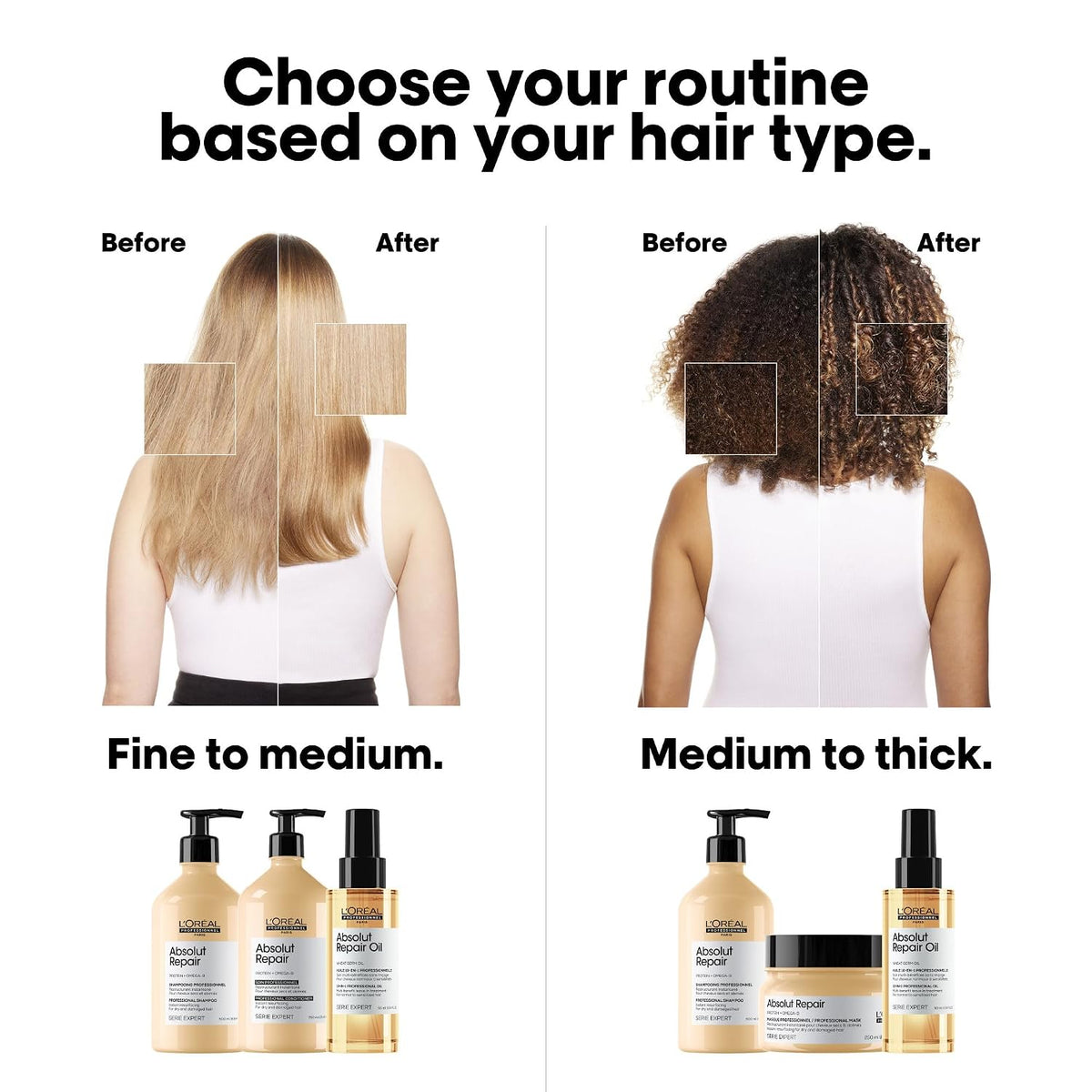L'Oreal Professionnel Paris Absolut Repair Shampoo – Nourishing Protein Shampoo For Dry, Damaged Hair, Repairs Damage and Provides Shine