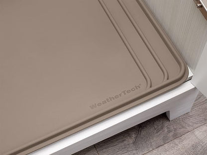 WeatherTech SinkMat  Waterproof Under Sink Liner Mat for Kitchen Bathroom  46 x 22 Inches - Durable, Flexible Tray  Home undersink Organizer Must Haves, Tan