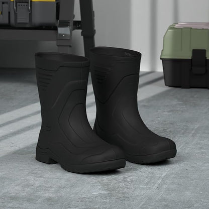 Shoes for Crews Unisex Soft Toe Slip-Resistant Work Boots - EH-Rated, Non-Slip Safety Boots for Men & Women - Ideal for Tradesmen, Foremen & Job site Crews - Bullfrog II