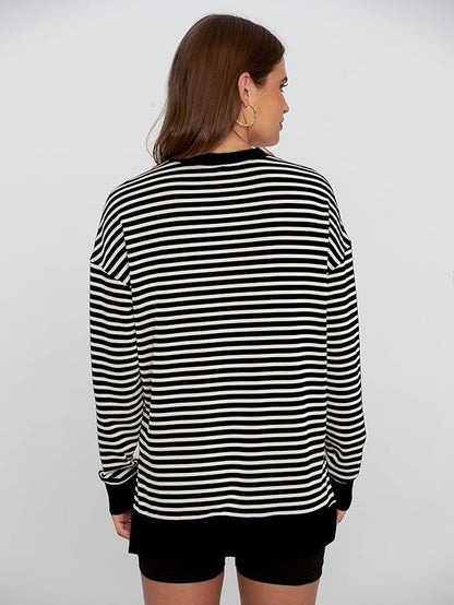 Glamaker Women's Long Sleeve Crewneck Sweatshirt Air Essentials Soft Loose Pullover Sweatshirts