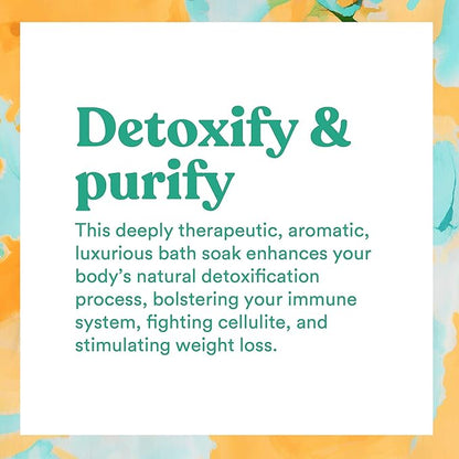 ASUTRA Dead Sea Bath Salts (Detox  Slim Down), 16 oz - Soak in Rich  Vital Healing Minerals - Purify  Energize with Eucalyptus, Sweet Orange,  Lemon Essential Oils