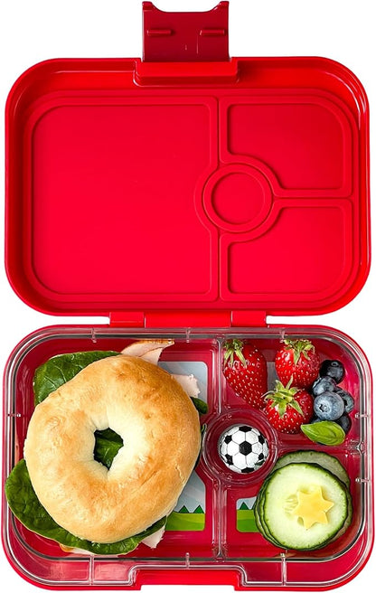 Yumbox Panino Leakproof Bento Lunch Box Container for Kids  Adults (Wow Red Dino), Sandwich-friendly lunch box for kids, Easy Open Latch, Lightweight, Compact