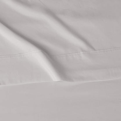 Basics 4 Piece Deluxe Microfiber Bed Sheets, Queen Size, Light Gray, Solid