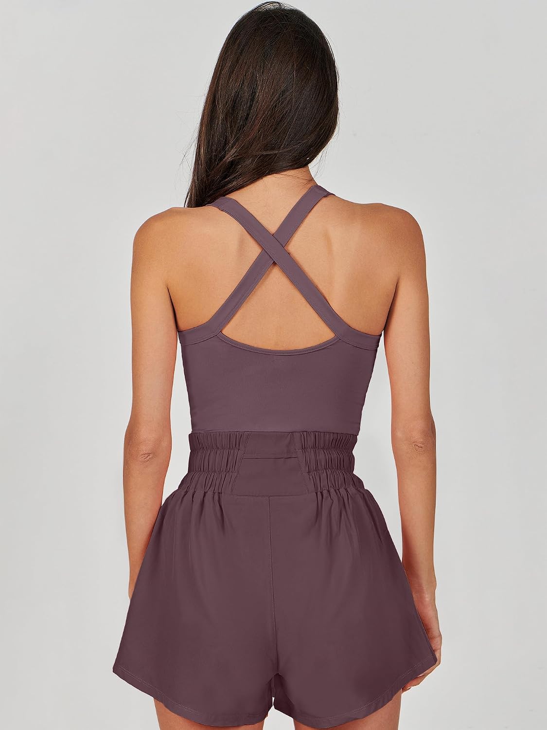 ANRABESS Womens Mini Tennis Dresses Skort Summer Sleeveless One Piece Workout Romper Dress with Shorts Athletic 2026 Outfit