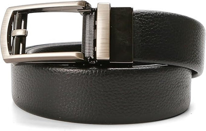 35mm Ratchet Belt Buckle Replacement for 1 1/4 Slide Belt Strap (32mm) – Hebillas para Cinturones de Hombre, Clip-On Push Blade Click Buckle for Men, Automatic Adjustable Accessory Wedding Casual